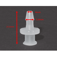 Luer lock adaptor female to Hose Connector Adapter (4mm bore), pack of 10