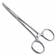 Hemostatic forceps, Curved, stainless steel, 160mm length