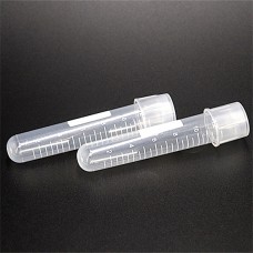 Cell Culture Tube with cap, 12ml, sterilized (DNA & RNA Free), pack of 100