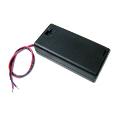 Battery Holder with On Off Switch Cap Lead Wires (for AA x 2)