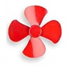 Propeller, 60mm dia., 4 blade, Red color