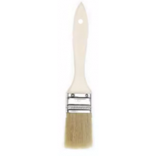 Paint Brush, natural bristles, wooden handle, Size: No.1
