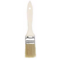 Paint Brush, natural bristles, wooden handle, Size: No.3