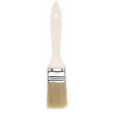 Paint Brush, natural bristles, wooden handle, Size: No.3