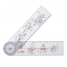 Medical Plastic Goniometer, size: 240 x 48mm (L x W)