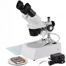 Cordless LED Stereo Microscope (rechargeable)