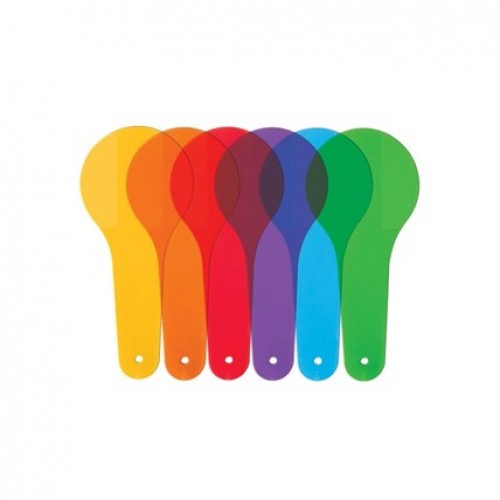 Quality Colour Paddles x 6 Educational Students Learning Resource 