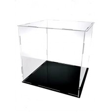 Clear Acrylic Display Case with Black Base, size: 200mm x150 x250mm   (L x W x H) 