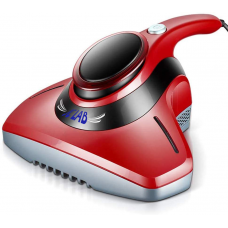 Dust Cleaner, Anti Dust Mites UV Vacuum Cleaner with HEPA Filtration,(Color : Red)